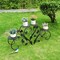 2x Iron Plant Stand Heart Shape Indoor Outdoor 4 Tier Flower Pots Garden Holder